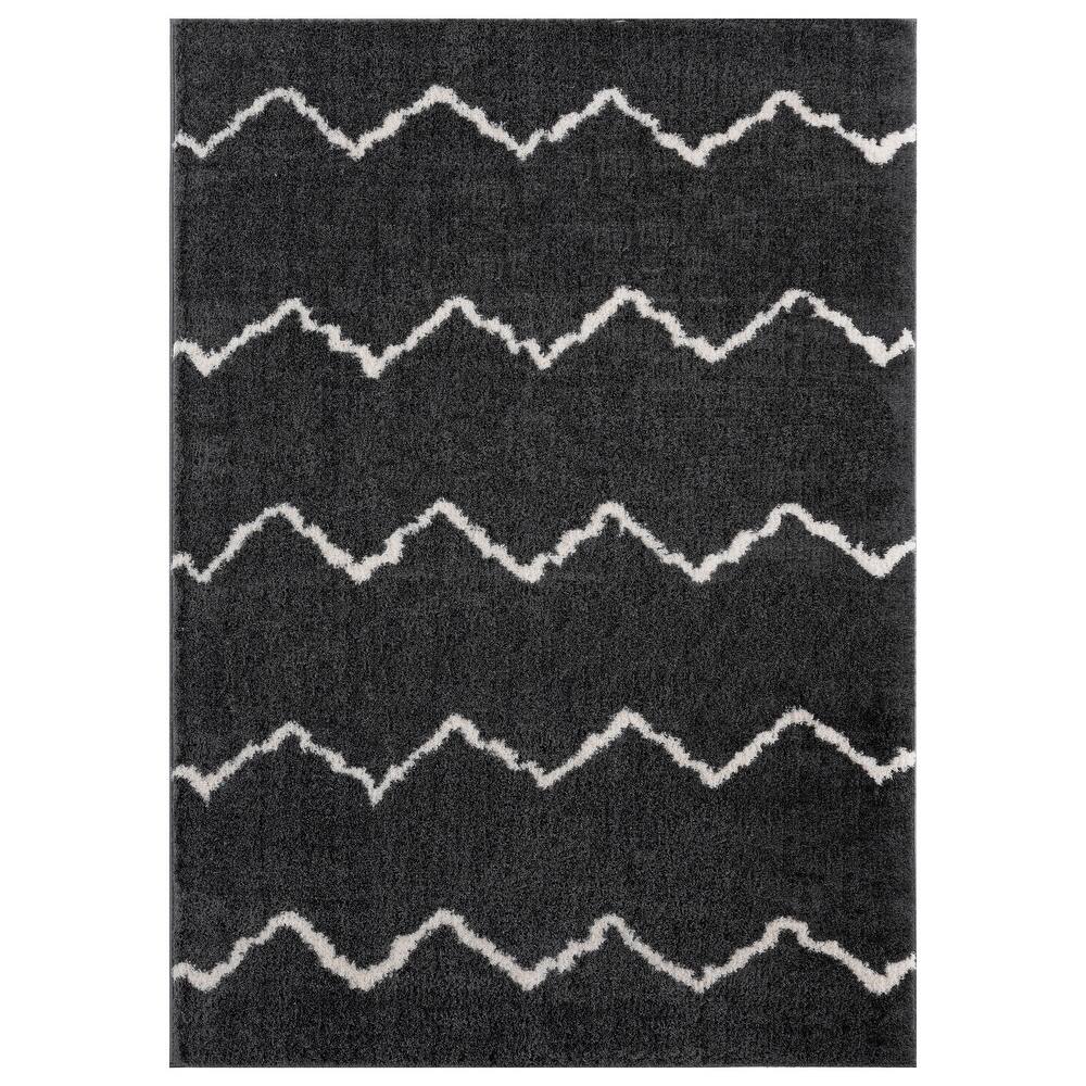 Kashyapa Rugs Collection- Black Color Extra Soft Microfiber Luxury Carpet.
