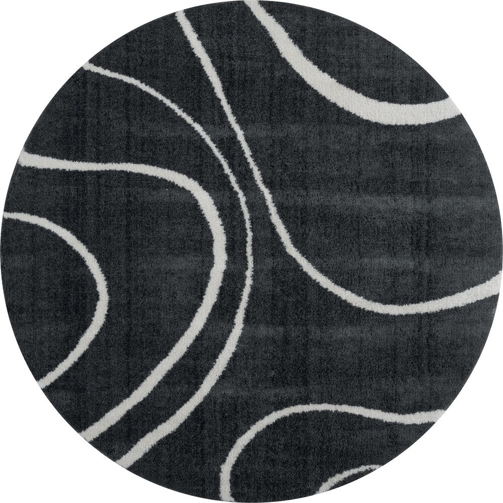 Black And White  Premium Soft Micro Carpet.