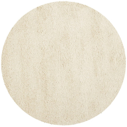 Kashyapa Rugs Collection- Micro Plain Cream Color Soft Round Carpet. Perfect for Bedroom | Living Room | Lobby