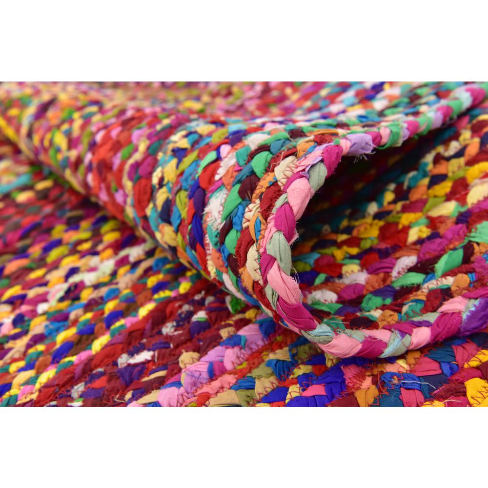 Cotton Chindi Oval Braided Area Rugs.
