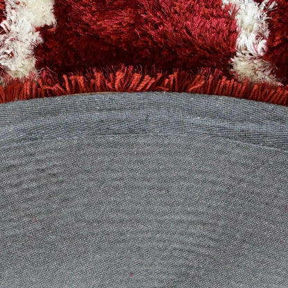 Red & Black Color Design - Super Soft Modern Hand Tufted Floor Rug.