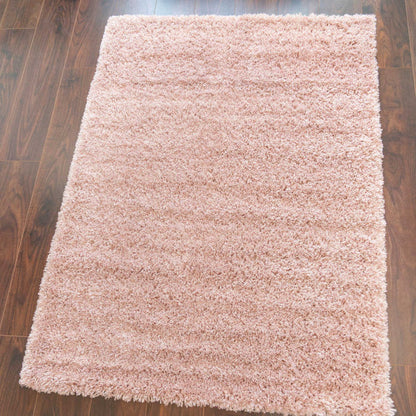 Kashyapa Rugs Collection -Pink Shaggy Rug For Soft touch Microfiber Hand tufted Luxury Carpet anti-slip.