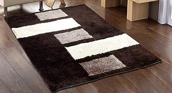 Kashyapa Rugs Collection - Coffee, Beige & White Color Design Super Soft Modern Hand Tufted Floor Luxury Rug.