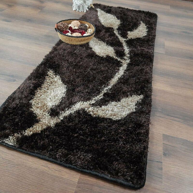 Coffee Brown with Beige Beautiful Premium Micro Runner