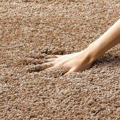 Skin beige 2 Inch Pile height Extra Fluffy Shaggy Bedside Runner.