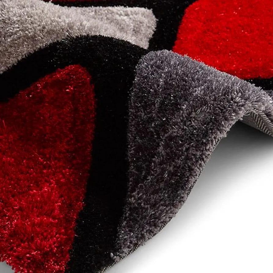 Multi Colour Luxurious 3D Shaggy Rug Carpets