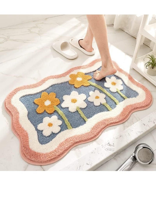 Anti Skid Water Absorbent Microfiber Doormat – Soft & Stylish Floor Mat for Home