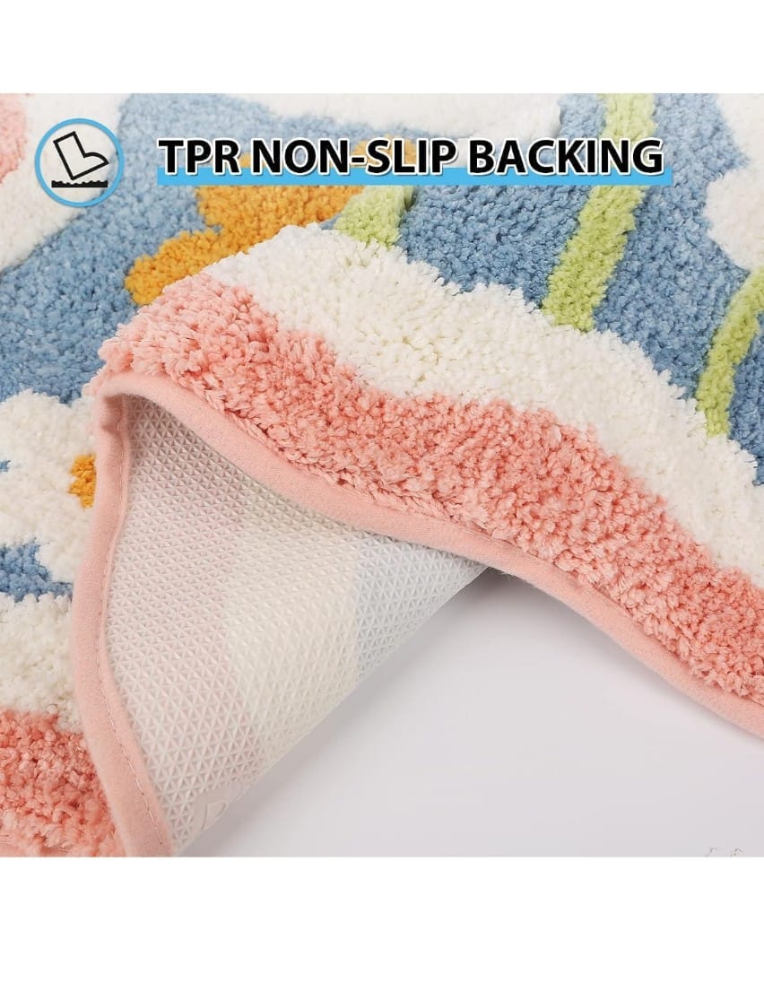 Anti Skid Water Absorbent Microfiber Doormat – Soft & Stylish Floor Mat for Home