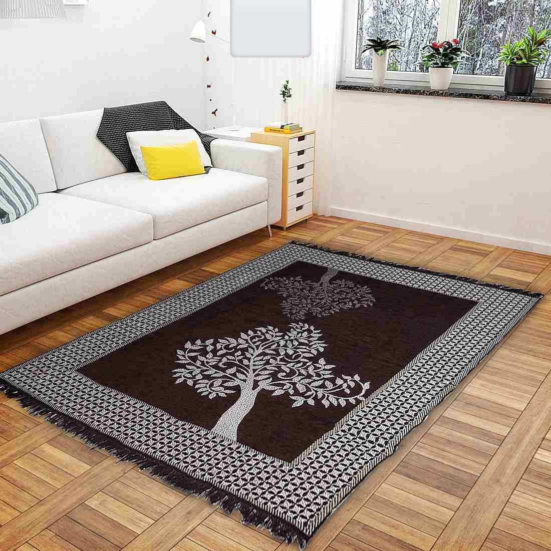 Premium Designer Tree of Life Printed Carpet – Elegant Decorative Floor Rug