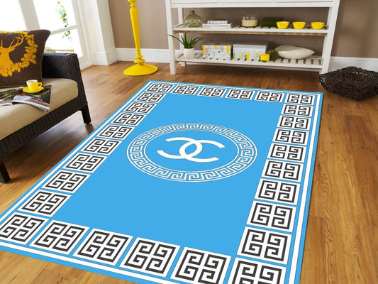 Luxury Chenille Panel Design Velvet Carpet