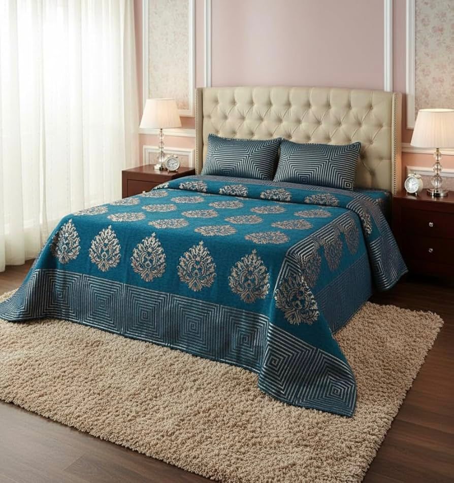 Luxury Chennile King Bedcover Set