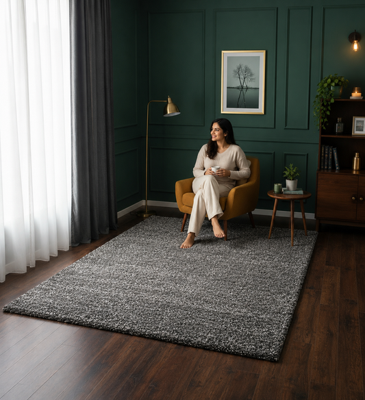 Premium Multi Color Extra Soft Carpet For Living Room (2 Inch Pile)