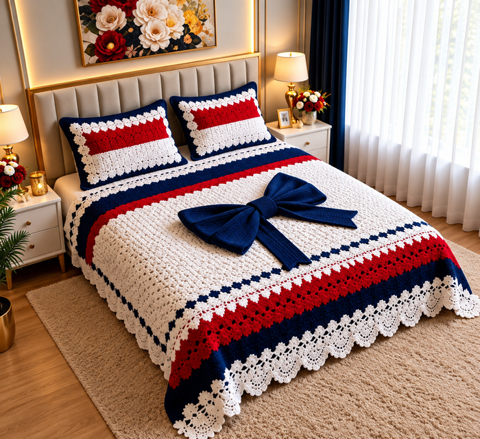 Premium 7D Quilted Vision King Size Bedsheet