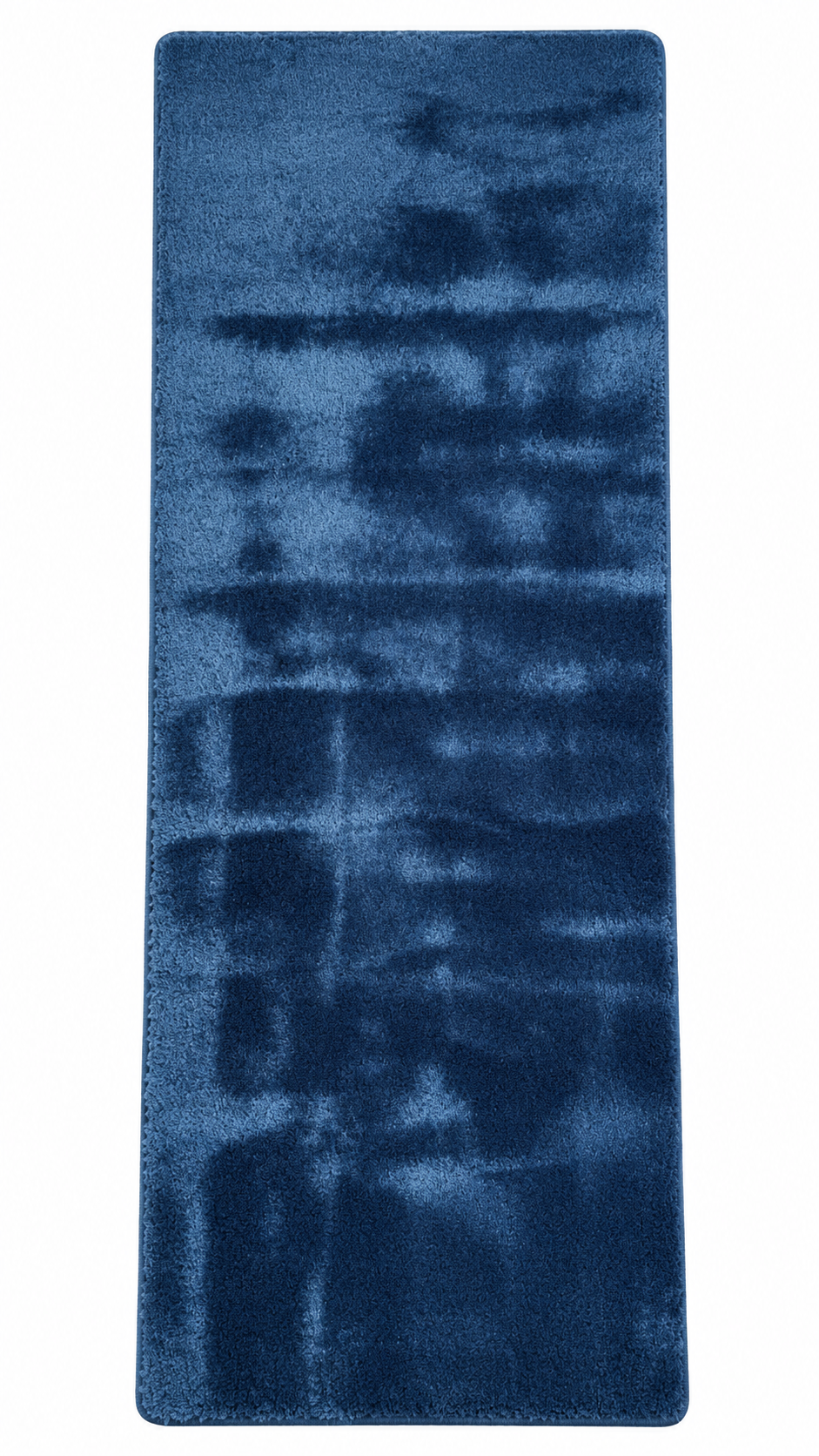 Supersoft Blue Rabbit Fur Bedside Runner for Cozy Bedside Comfort