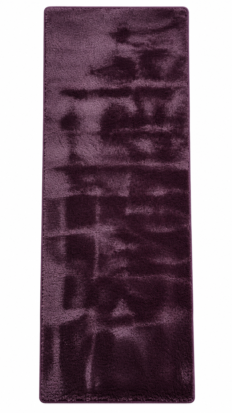 Supersoft Purple Rabbit Fur Bedside Runner For Living Room & Bedroom