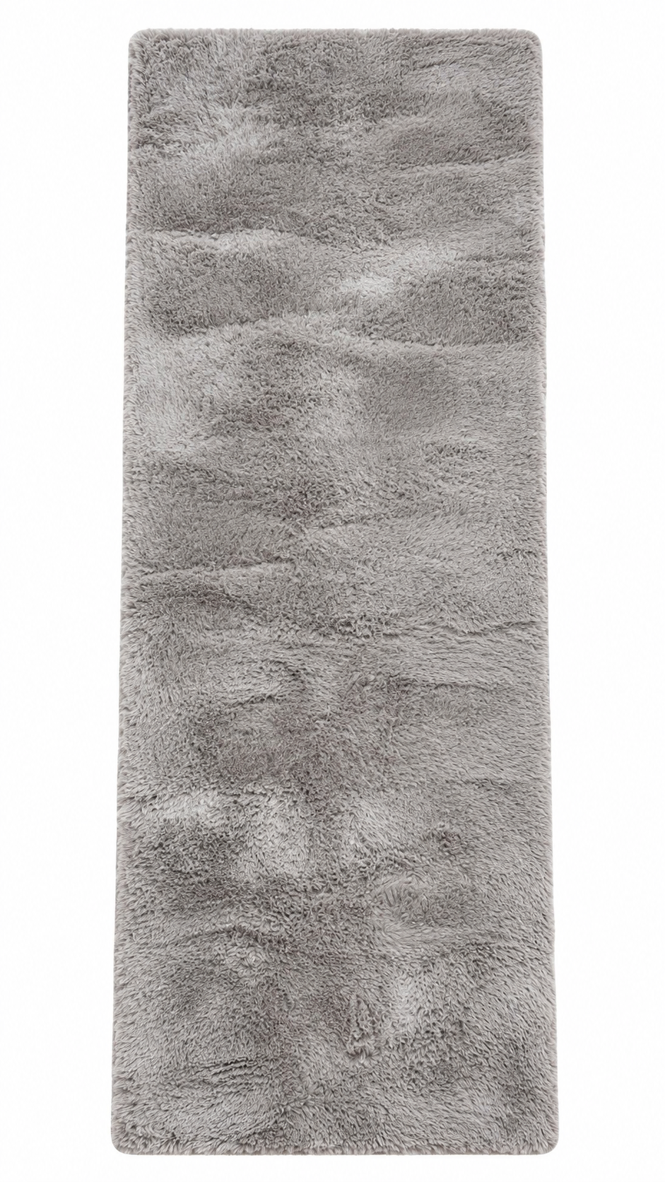 Supersoft Light Grey Bedside Runner Rabbit Fur for Cozy Bedside Comfort