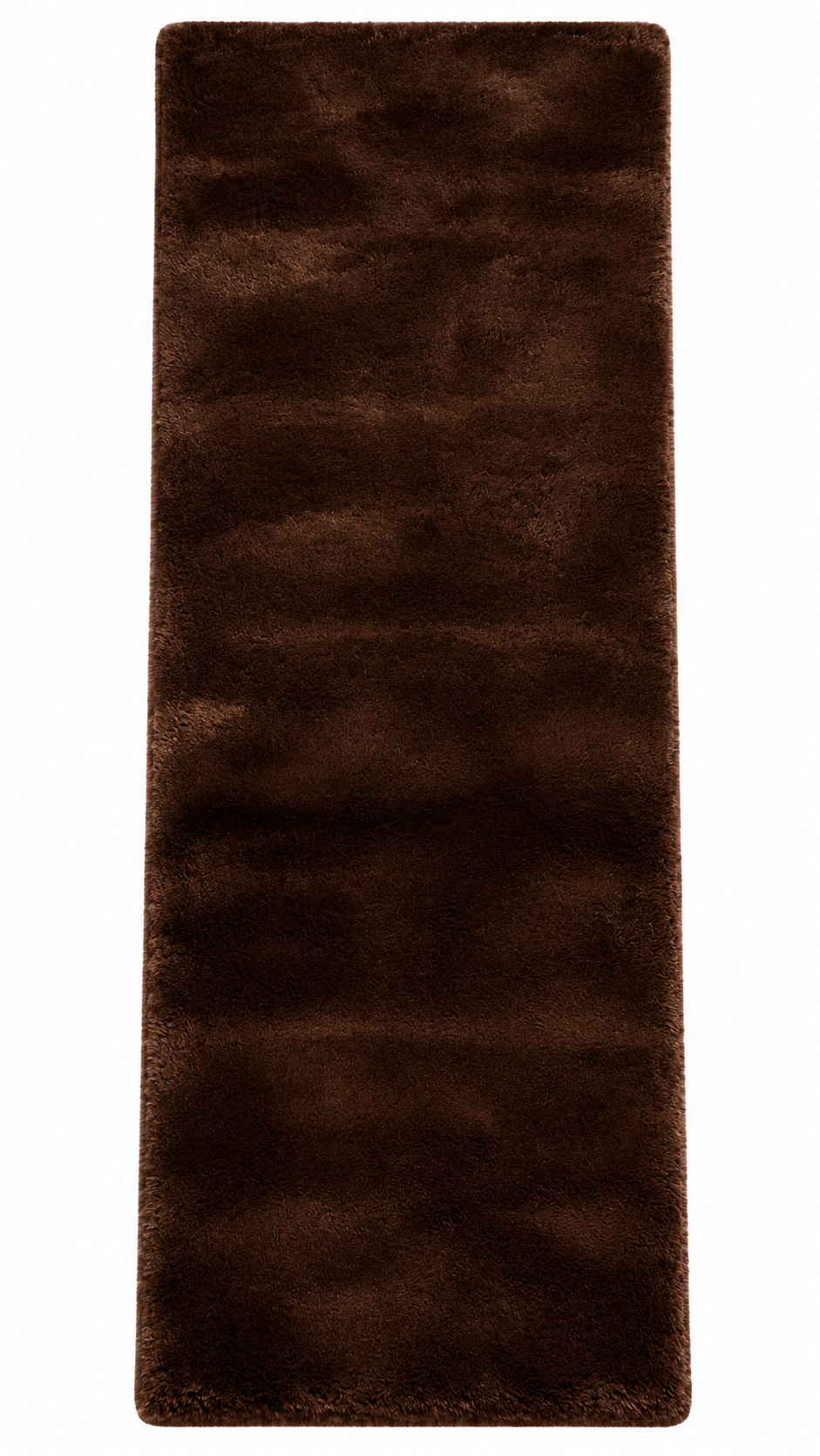 Supersoft Chocolate Brown Rabbit Fur Bedside Runner