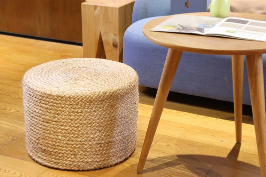 natural Jute Pouffe
