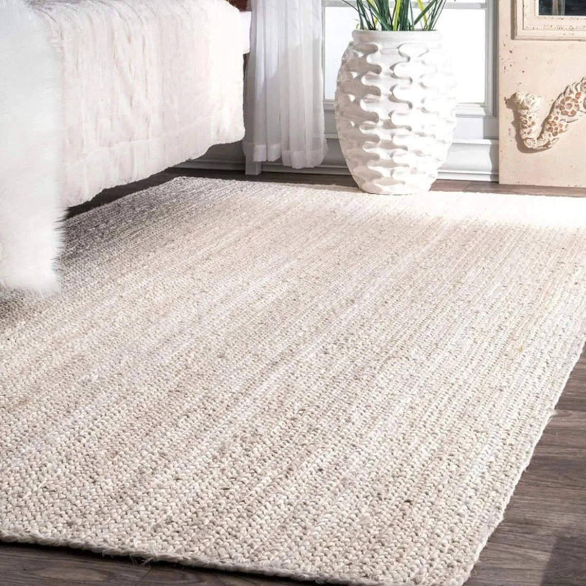 Handwoven Minimal Rug with Soft Natural Texture