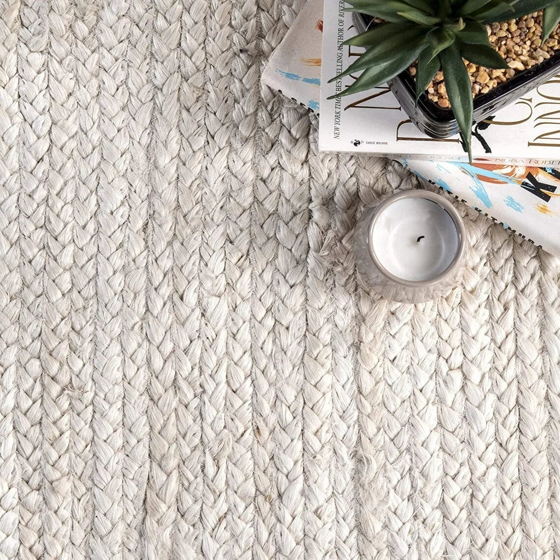 Handwoven Minimal Rug with Soft Natural Texture