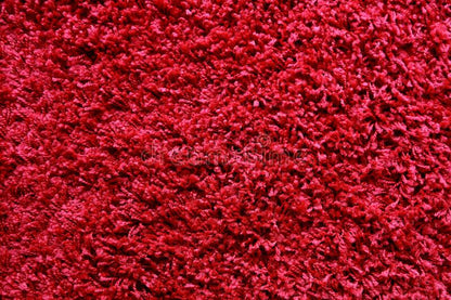 Micro Waves Carpet In Red And Ivory.