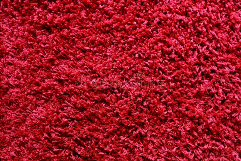 Micro Waves Carpet In Red And Ivory- Anti Skid Backing