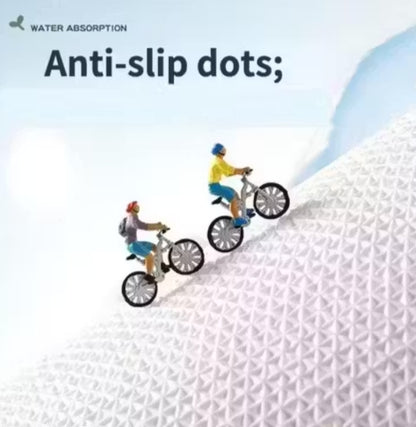 2 inch long pile Extra Fluffy Beautiful Red Premium Microfiber Bedside Runner - Soft Feel, Anti-Skid Rubber Backing