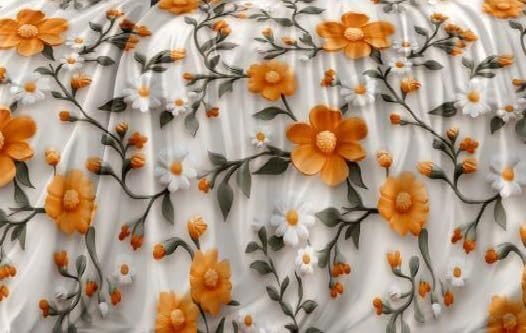 Kashyapa Rugs - 7D Premium Glace Cotton Flat Bedsheet – Double Bed Size with 2 Pillow Covers