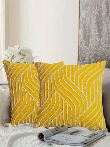 (Set of 2)Elegant Premium Cushion Covers for Luxurious Home Decor – Soft, Durable & Stylish Designs - Design007